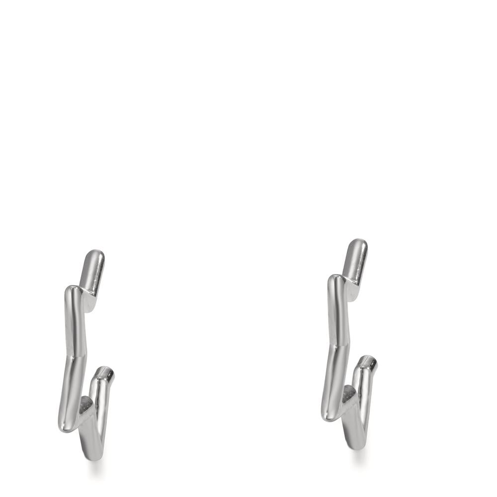 Clous d'oreilles Argent Rhodié Étoile Ø15 mm