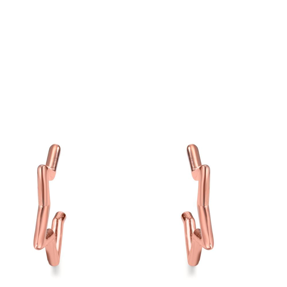 Clous d'oreilles Argent rosé Plaqué or Étoile Ø15 mm