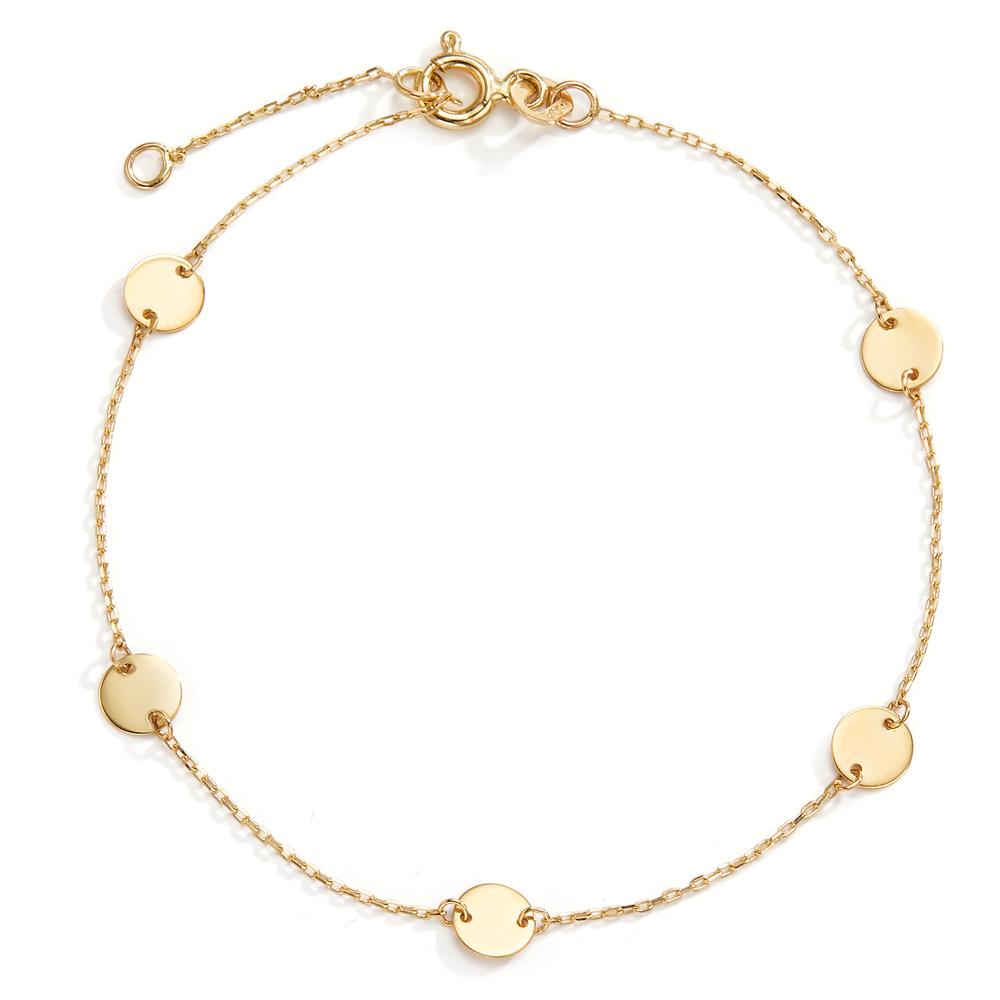 Bracelet Or jaune 14K 17-19 cm Ø5 mm