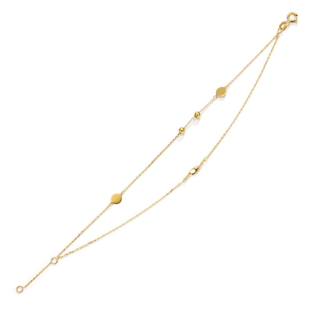 Bracelet Or jaune 14K 16-18 cm