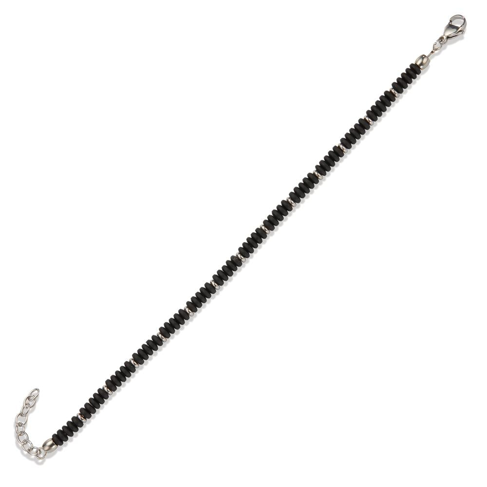 Bracelet Acier inoxydable Hématite PVD 19-22 cm Ø4.7 mm