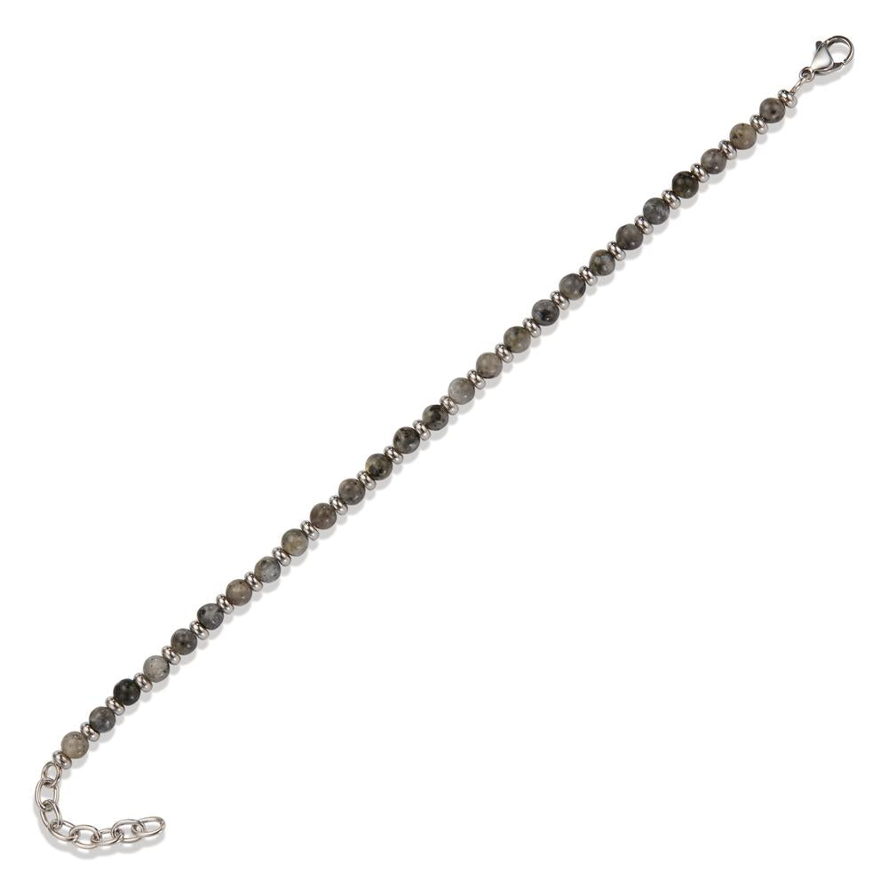 Bracciale Acciaio inossidabile Agata Grigio 19-22 cm Ø4.7 mm