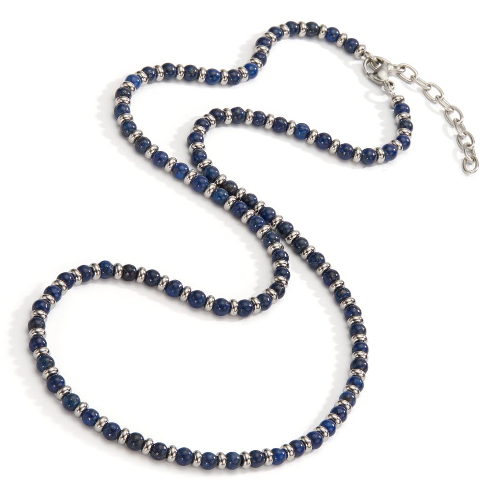 Collier Acier inoxydable Sodalite bleu 50-55 cm Ø4 mm