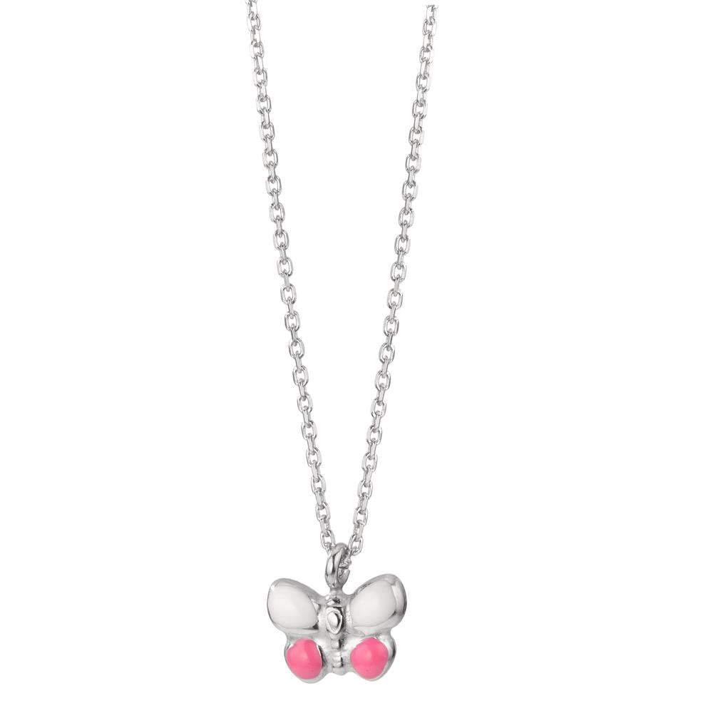 Collier Argent Rhodié Papillon 36-38 cm Ø9.5 mm