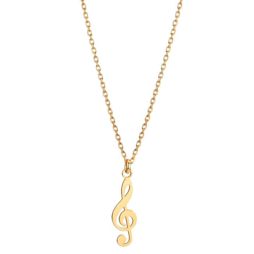 Collana Argento giallo dorato Clef 38-42 cm