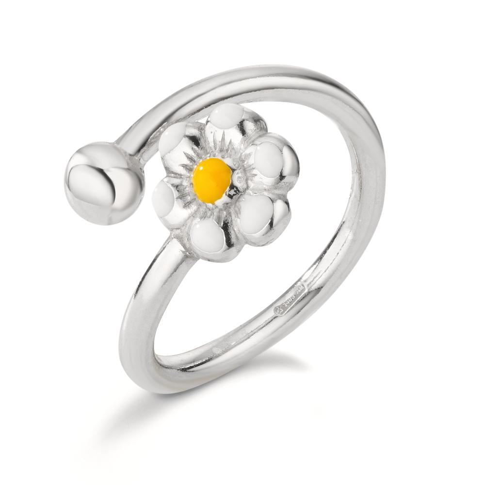 Bague Argent Rhodié Fleur