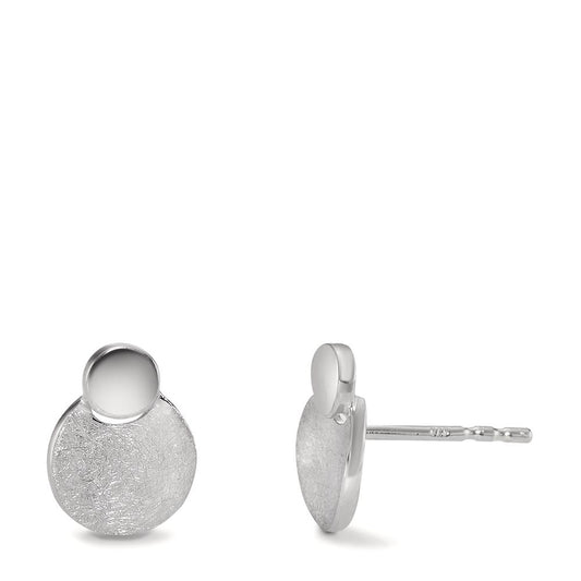 Clous d'oreilles Or blanc 9K