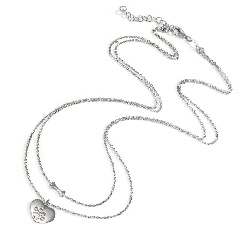 Collier Argent Rhodié Patte 42-45 cm