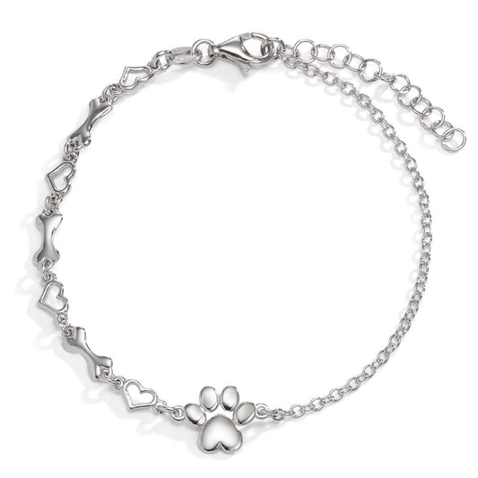 Bracelet Argent Rhodié Patte 17-20 cm