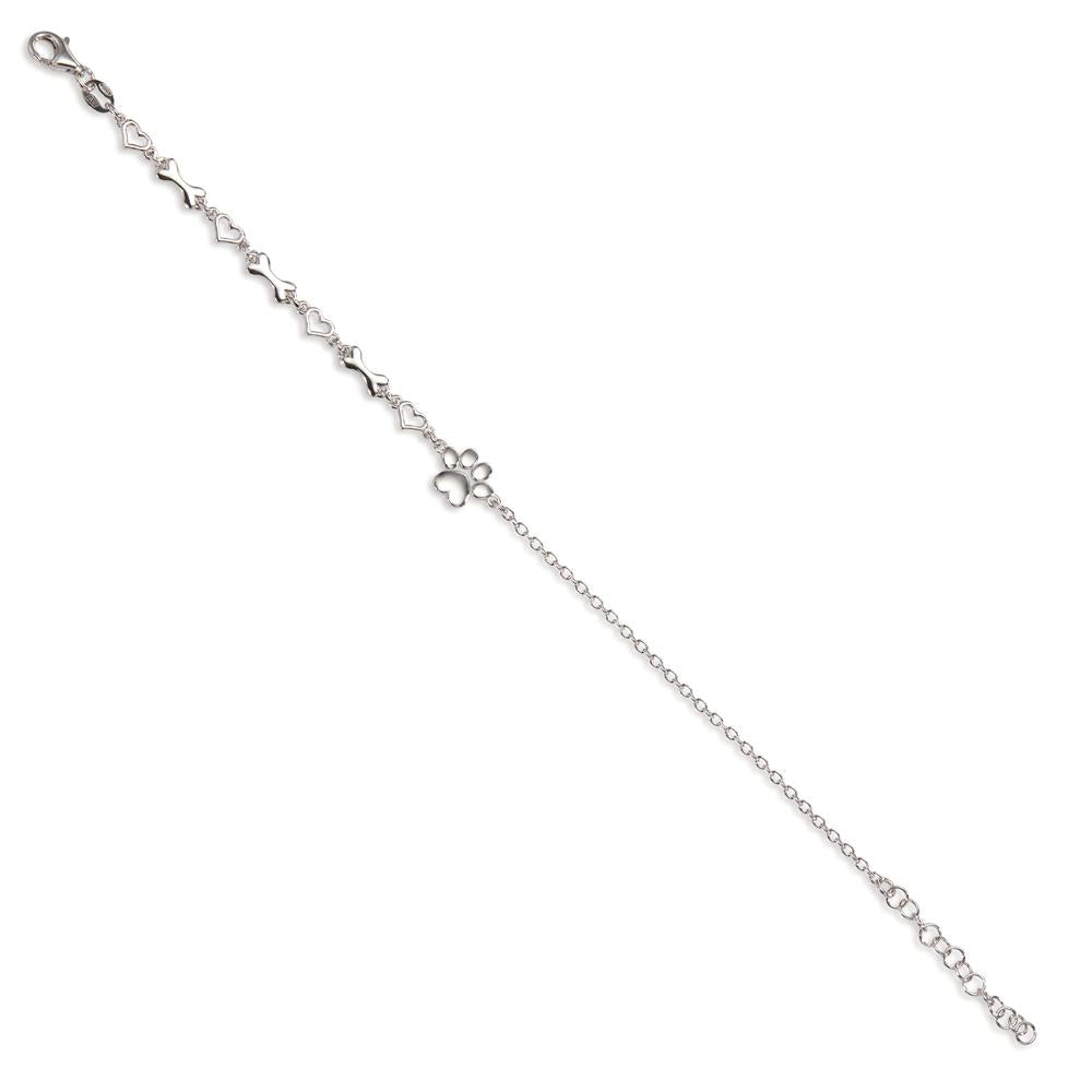 Bracelet Argent Rhodié Patte 17-20 cm