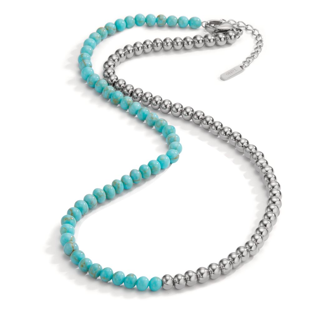 Collier Acier inoxydable Turquoise 42-45 cm Ø4 mm