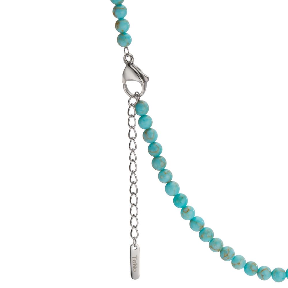 Collier Acier inoxydable Turquoise 42-45 cm Ø4 mm