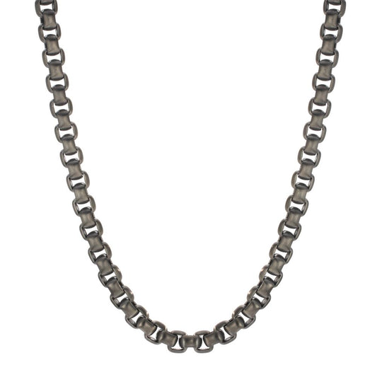 Collier Acier inoxydable gris PVD 50 cm