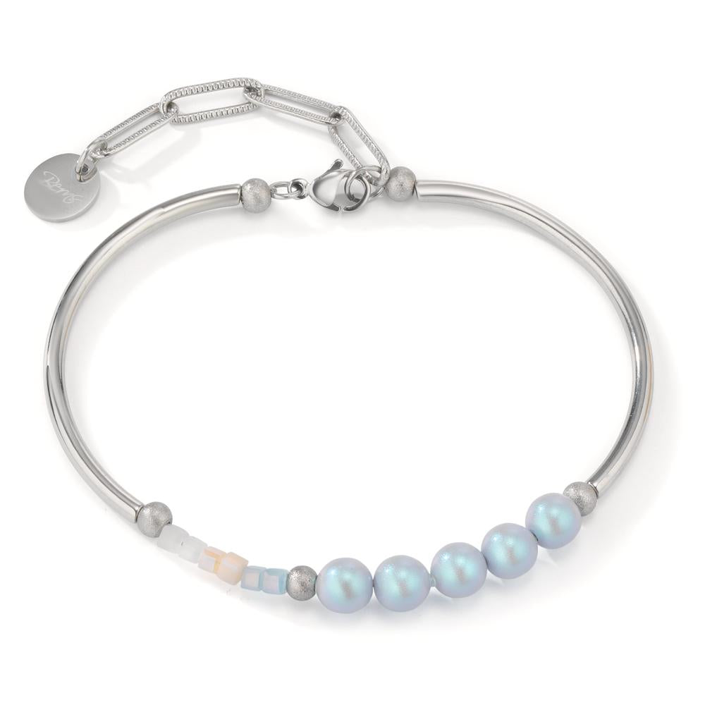 Bracciale Acciaio inossidabile Zirconia 6 pietra 18-22 cm