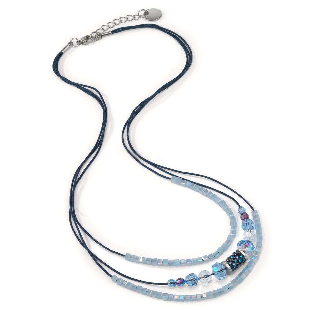 Collana Acciaio inossidabile, Tessile Zirconia 42-45 cm