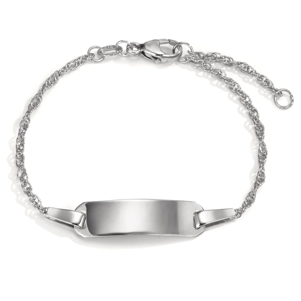 Bracciale con incisione Oro bianco 375/9K 12-14 cm