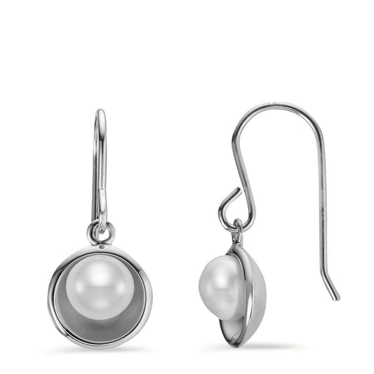 Pendant d'oreilles Argent Rhodié perle d'eau douce