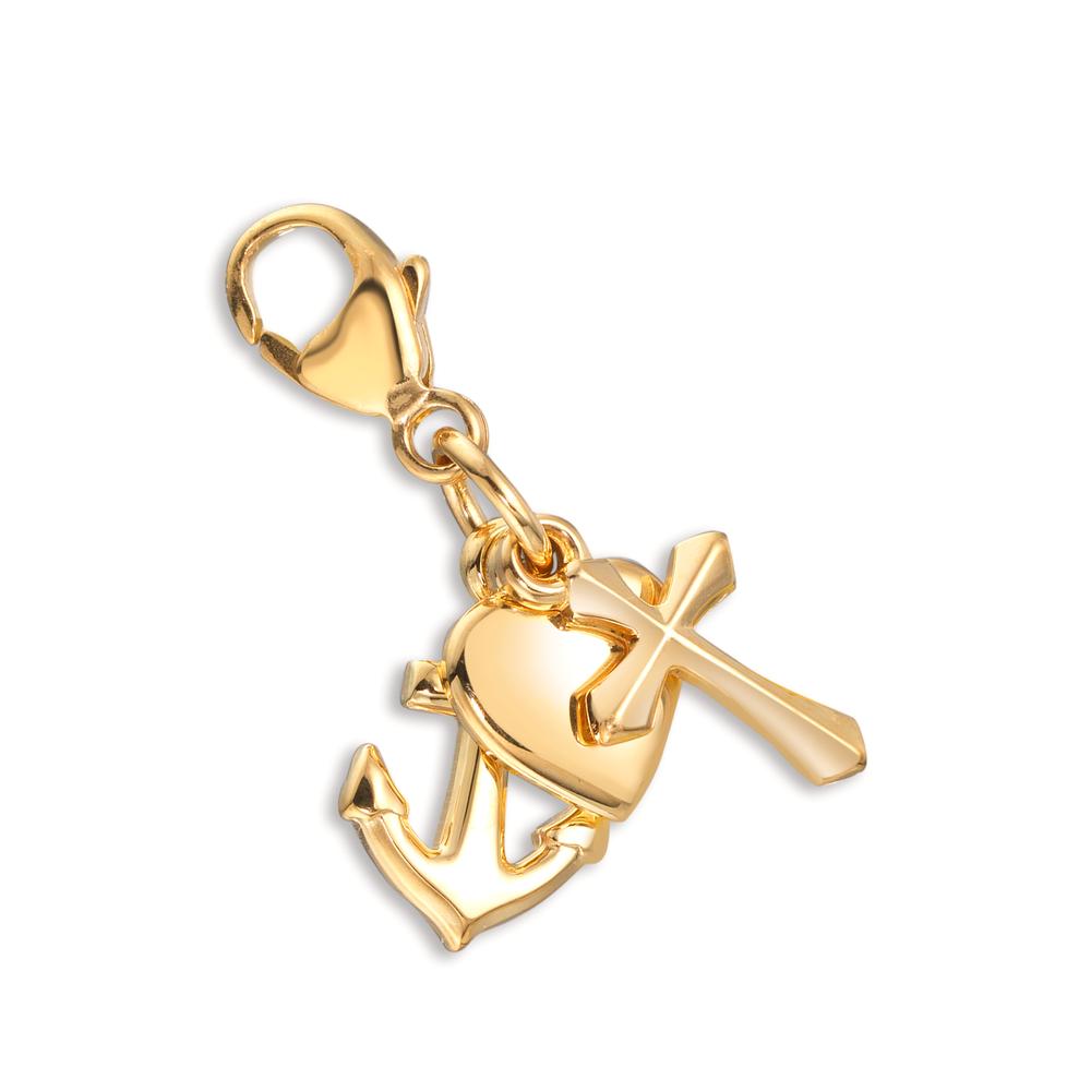 Charms Argent jaune Plaqué or