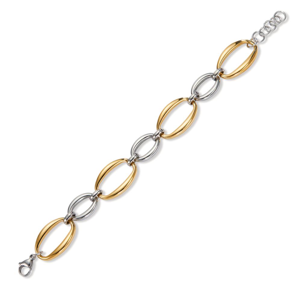 Bracciale Acciaio inossidabile giallo bicolore 18.5-21 cm