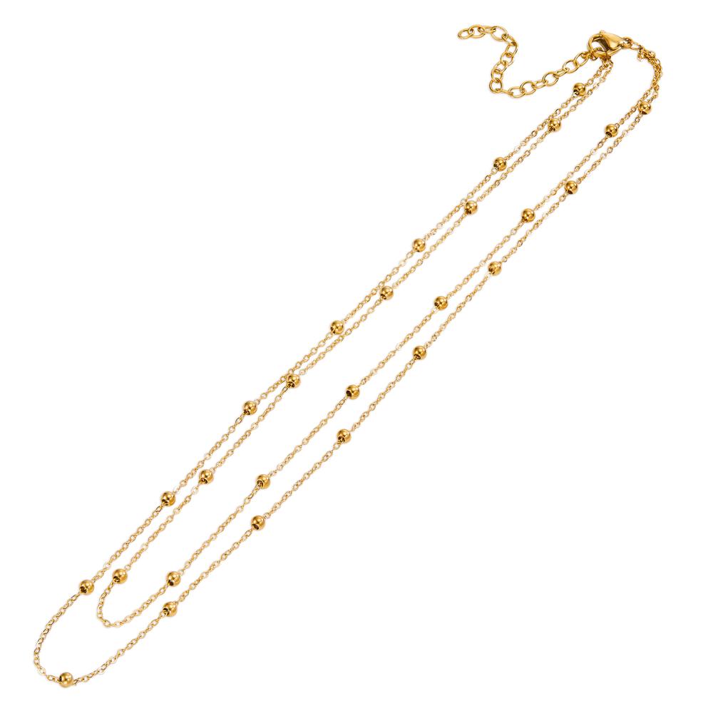 Collier Acier inoxydable jaune PVD 40-45 cm