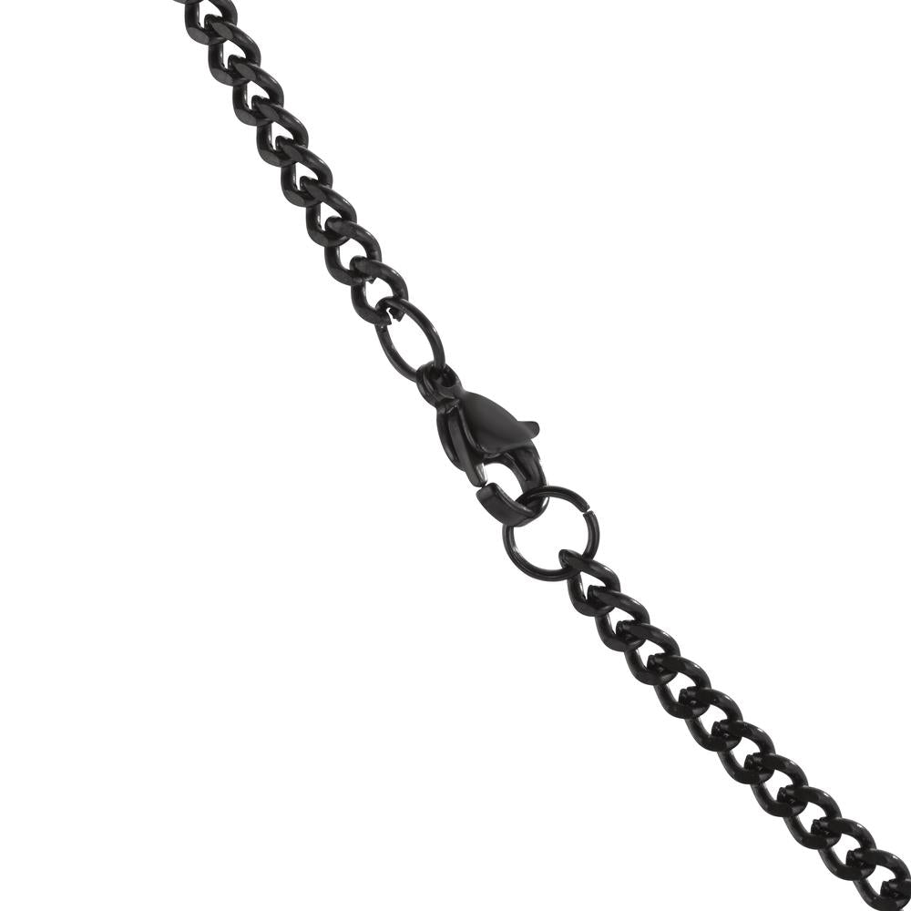 Collana Acciaio inossidabile nero rivestimento IP 50 cm