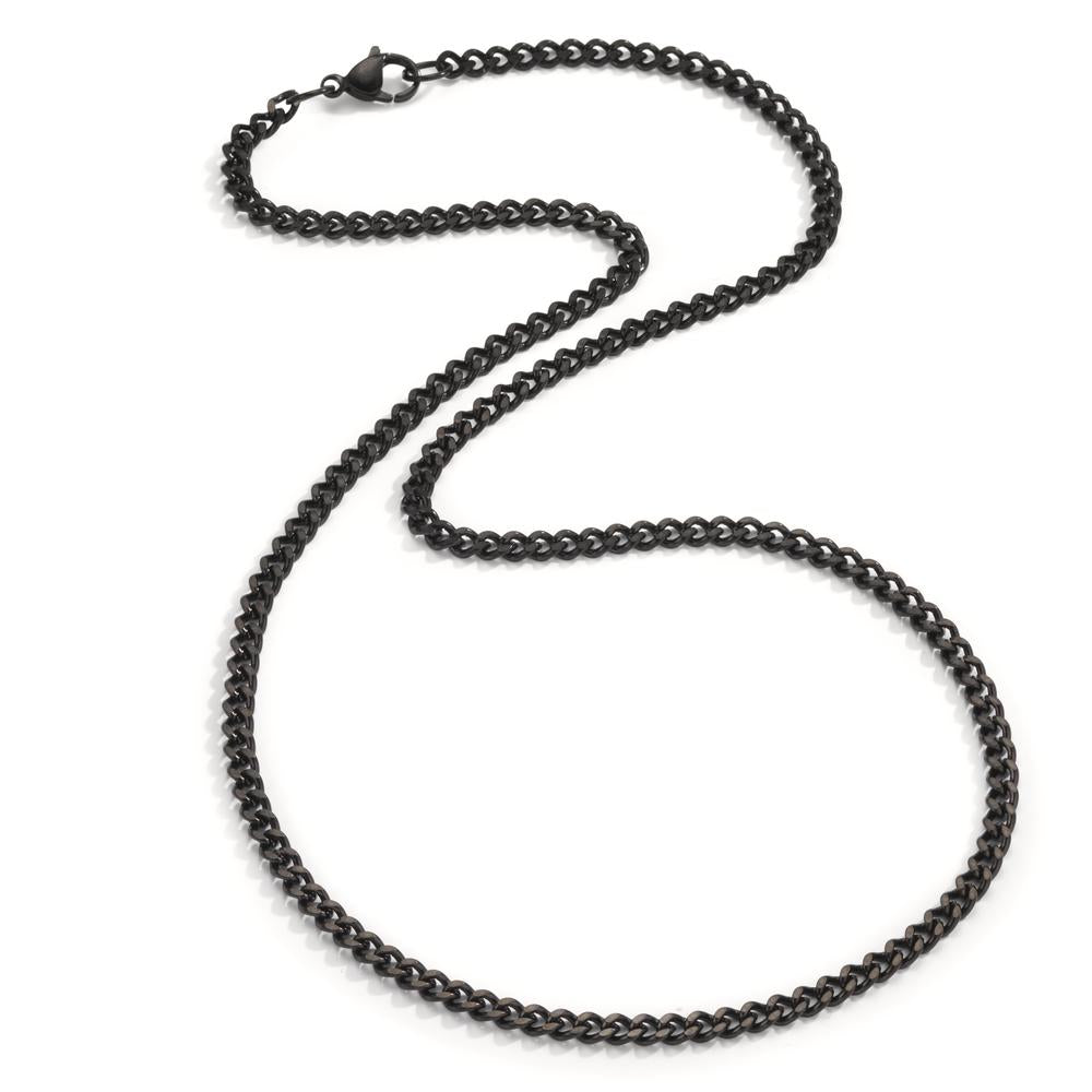 Collier Acier inoxydable noir PVD 50 cm