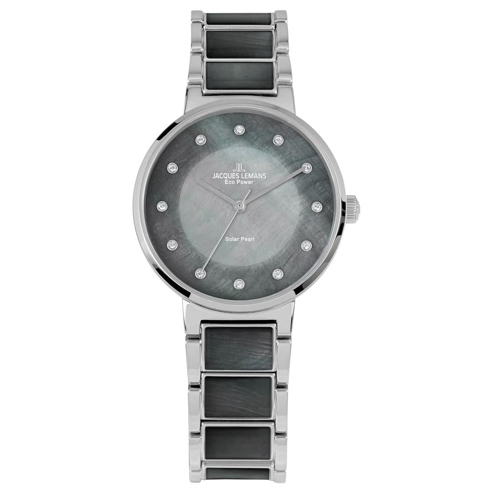 Montre Acier inoxydable Zircone 12 Pierres nacre Ø34 mm