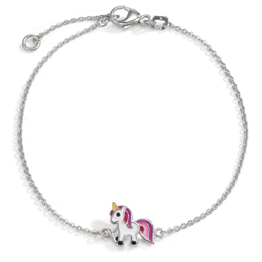 Bracelet Argent Rhodié Licorne 15-17 cm