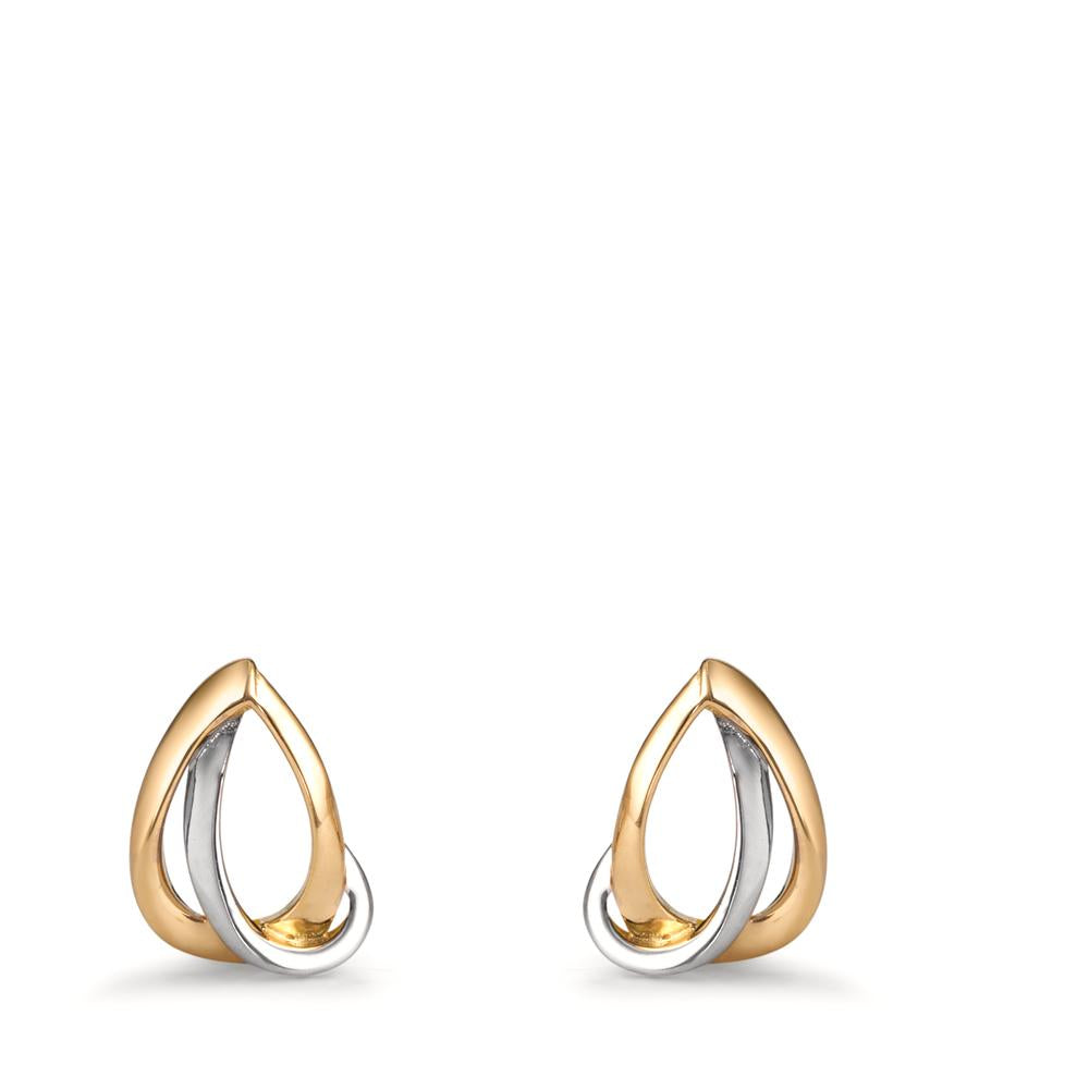 Clous d'oreilles Or jaune 18K Bicolore