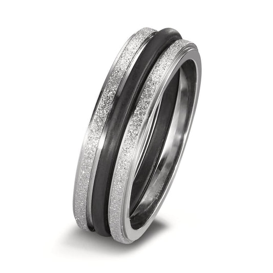 Bague Carbone, Acier inoxydable