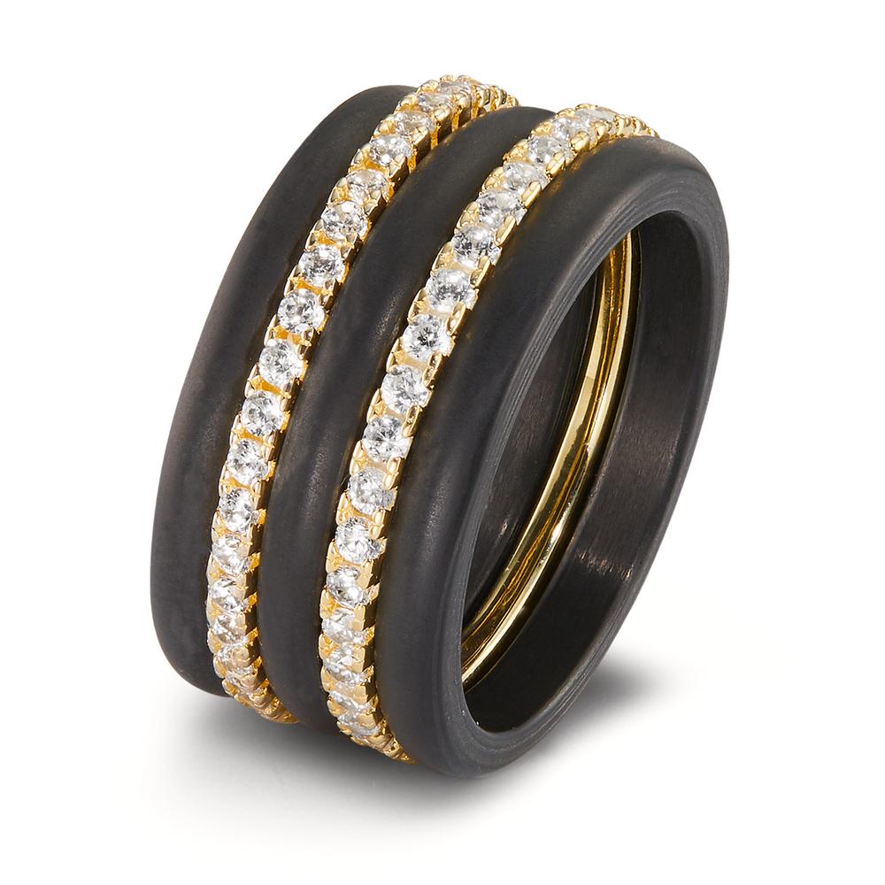 Bague Argent, Carbone Zircone