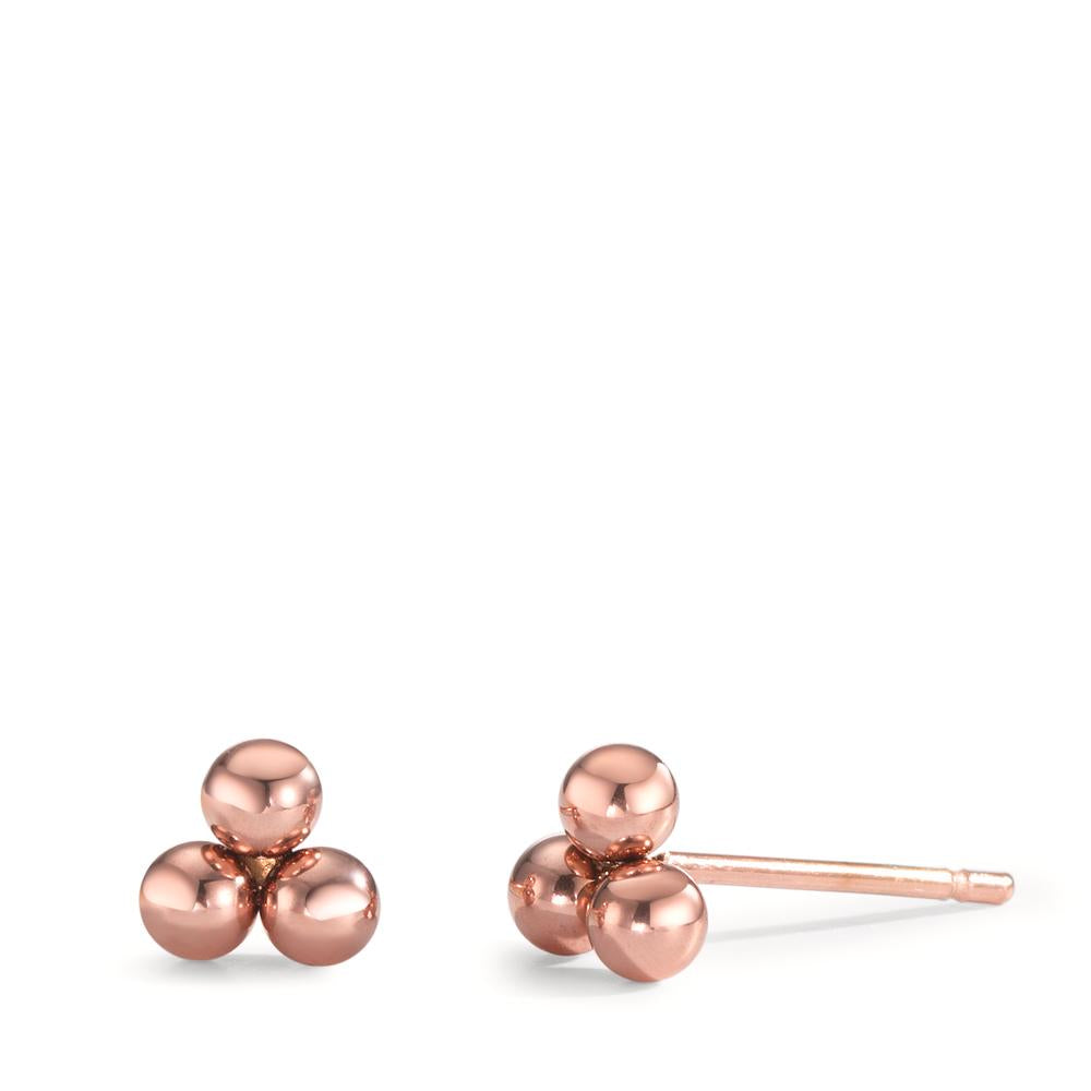 Clous d'oreilles Acier inoxydable rosé PVD Ø5 mm