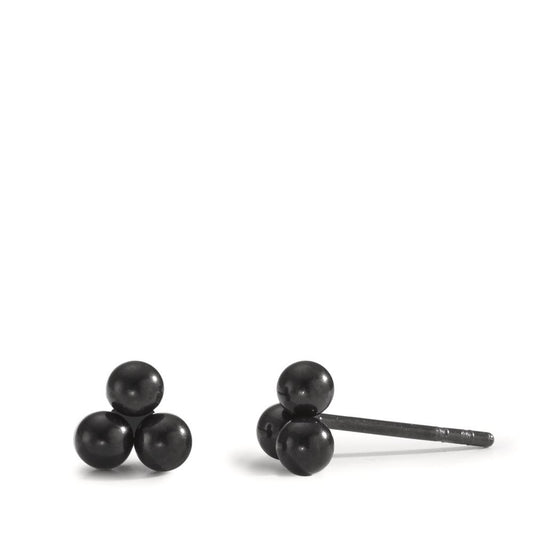 Ohrstecker Edelstahl schwarz IP beschichtet Ø5 mm