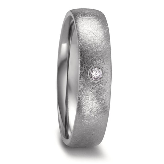 Partnerring Zirkonium Diamant 0.03 ct, w-si