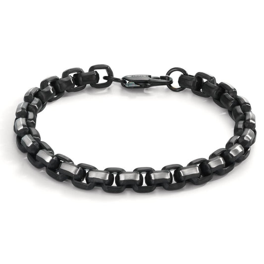 Bracelet Acier inoxydable noir PVD 22 cm