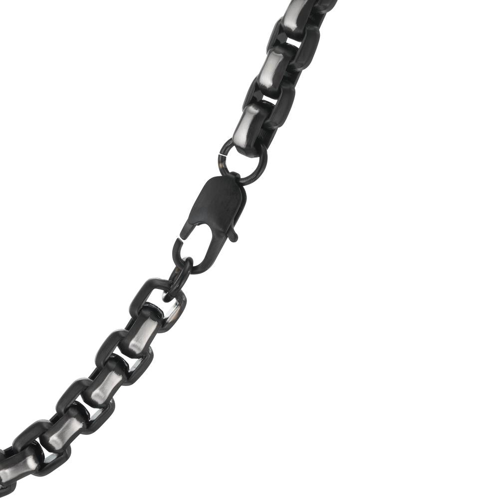 Collier Acier inoxydable noir PVD 60 cm