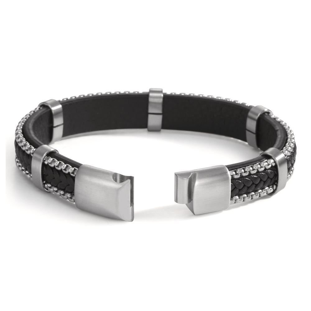 Bracciale Acciaio inossidabile, Pelle 21 cm