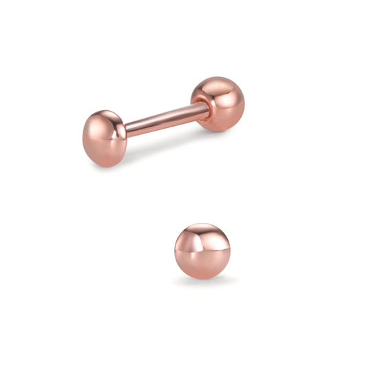 Piercing Argent rosé Plaqué or Ø3 mm