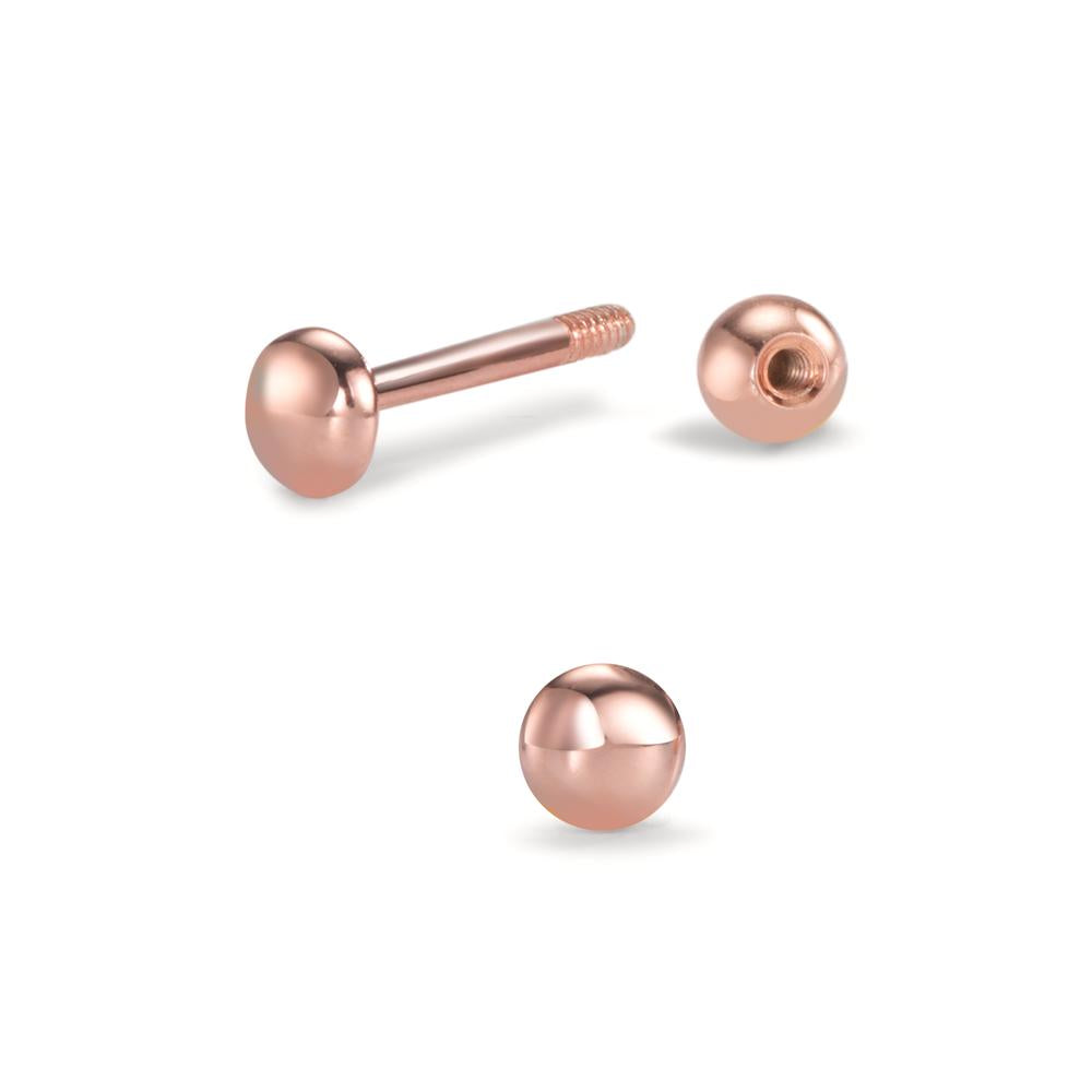 Piercing Silber rosé vergoldet Ø3 mm