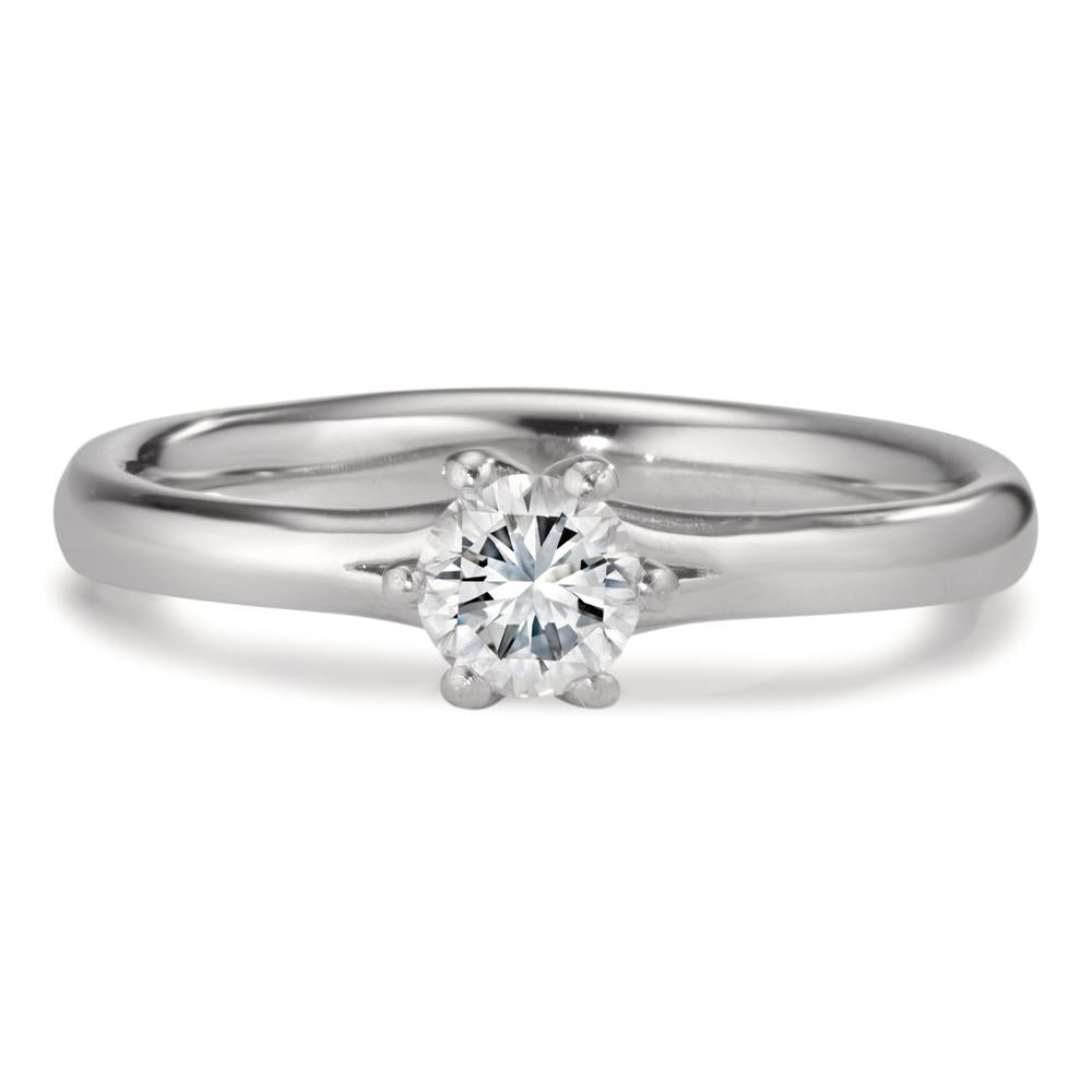 Bague solitaire Platine 950 Diamant 0.30 ct, w-si, GIA