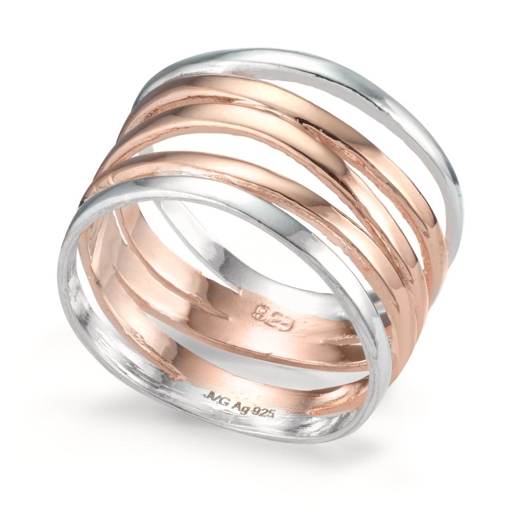 Bague Argent rosé Bicolore