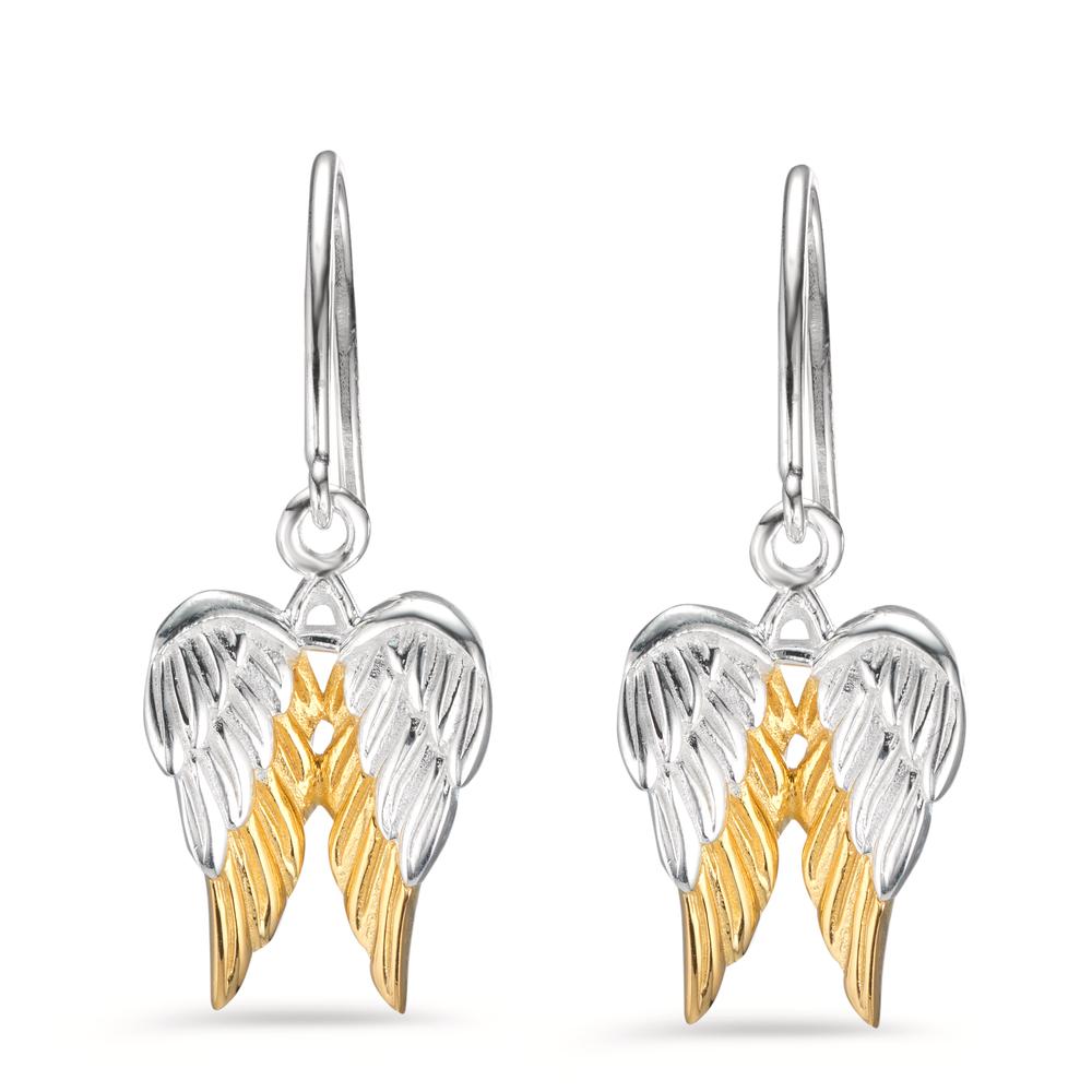 Pendant d'oreilles Argent jaune Bicolore Aile