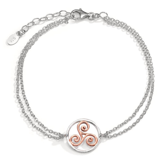 Bracelet Argent rosé Bicolore 17-20 cm