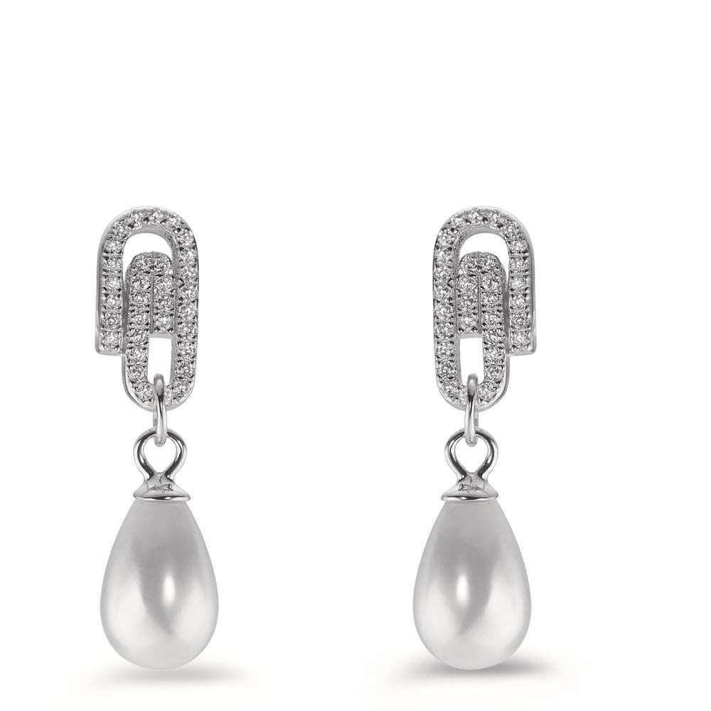 Ohrhänger Silber Zirkonia rhodiniert shining Pearls