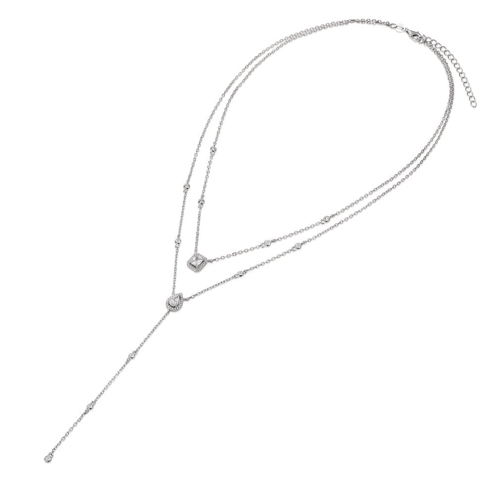 Collier Argent Zircone Rhodié 40-45 cm