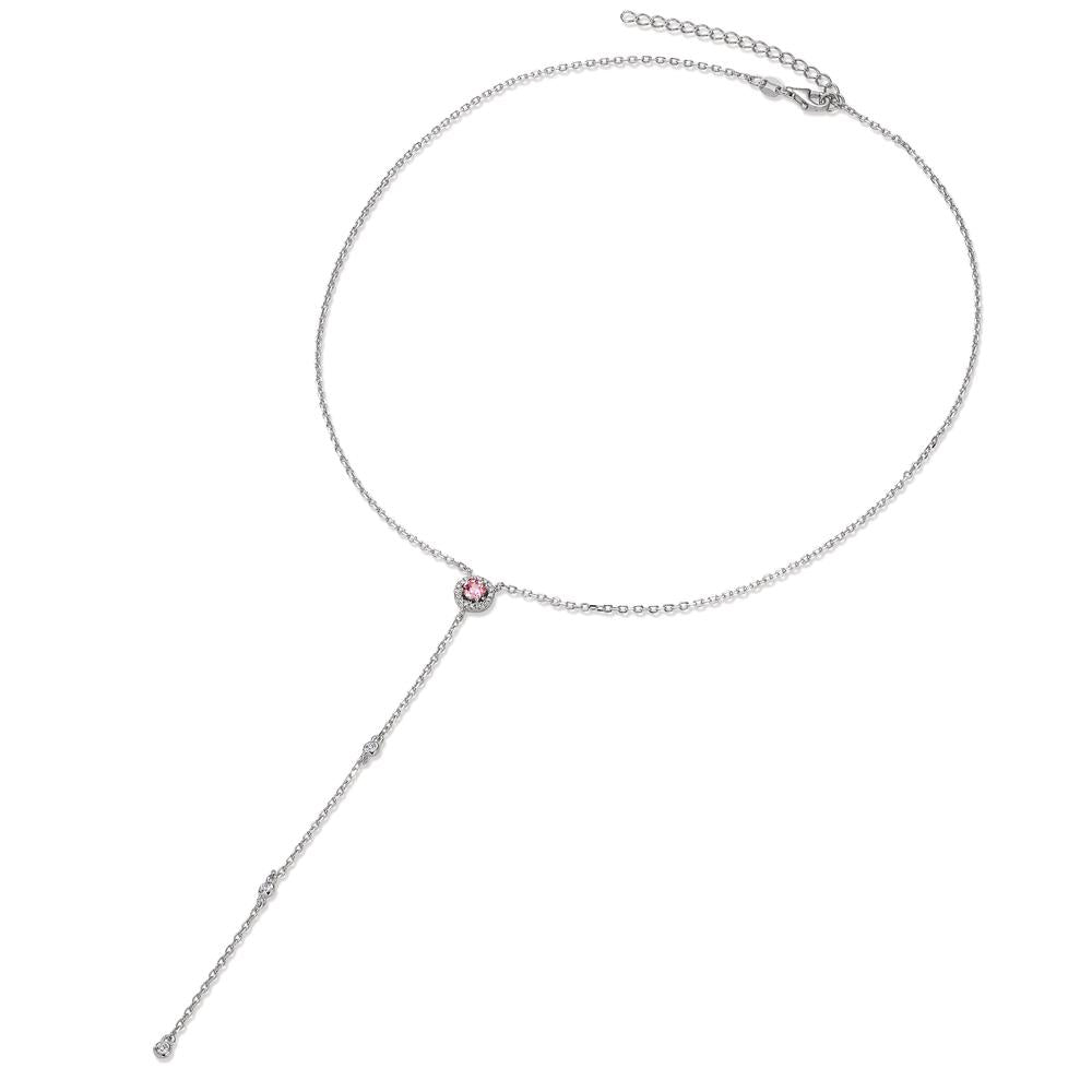 Collana Argento Zirconia rodiato 40-45 cm