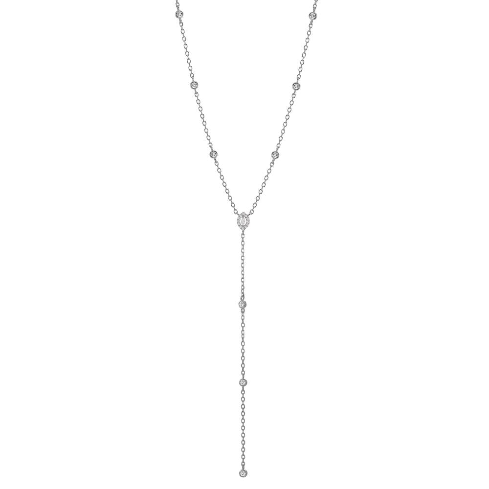 Collier Argent Zircone Rhodié 40-45 cm