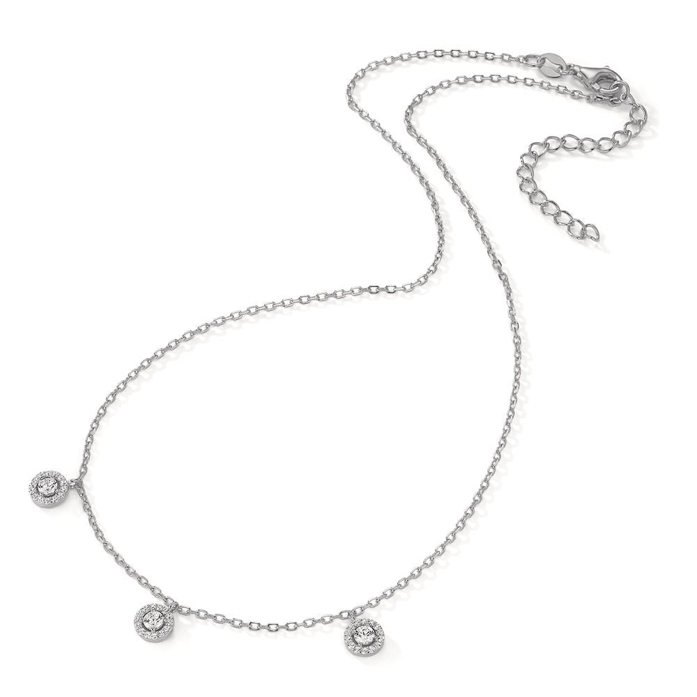 Collier Argent Zircone Rhodié 36-41 cm