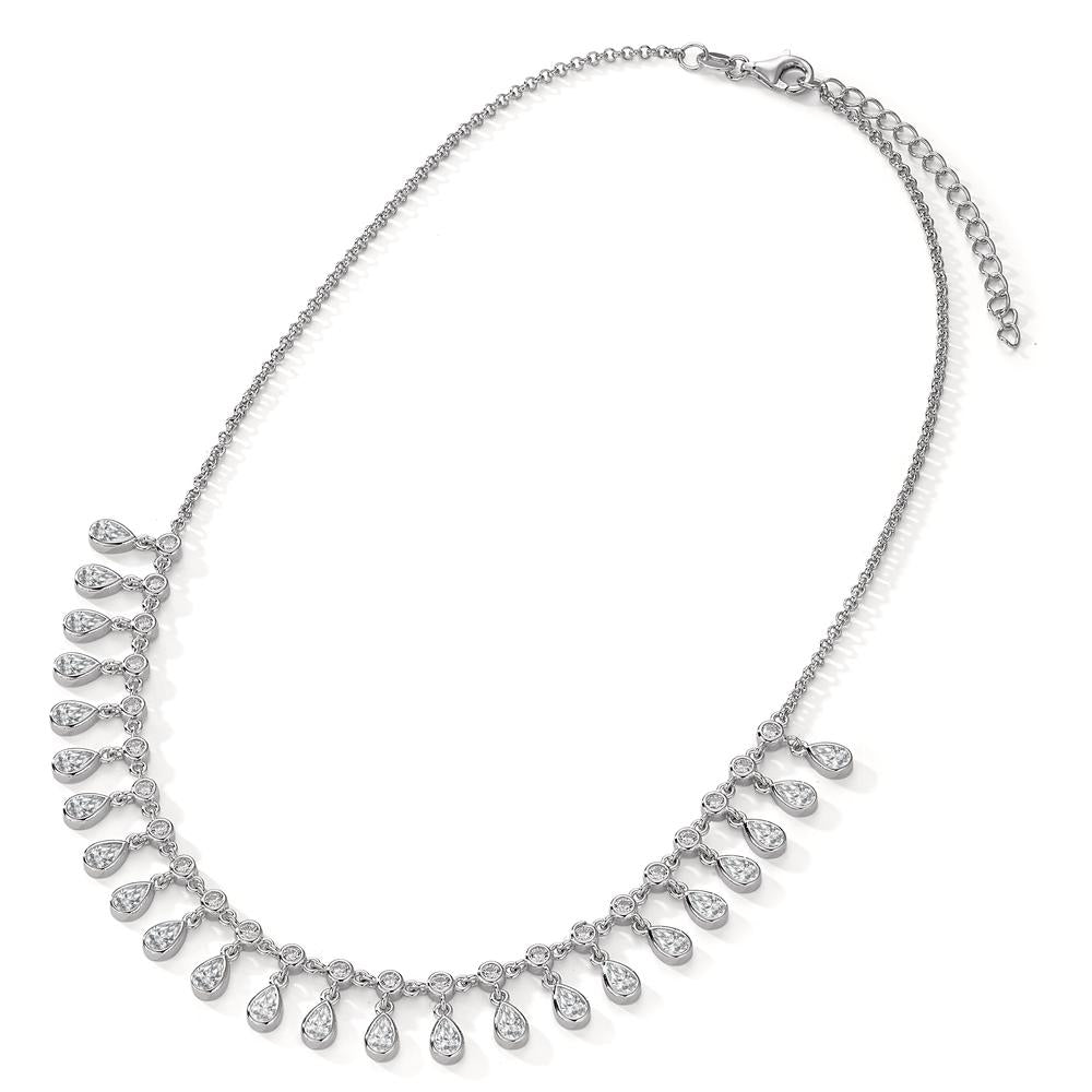 Collier Argent Zircone Rhodié 36-41 cm