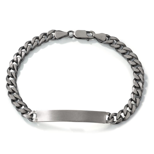 Bracciale con incisione Argento patinato 19 cm